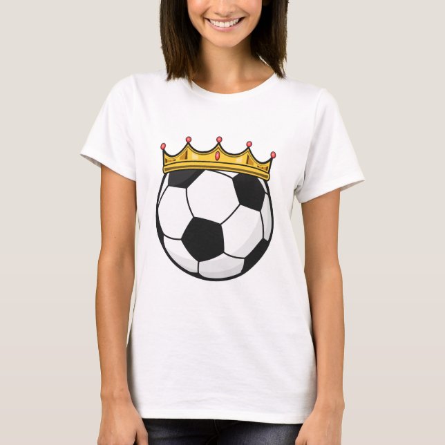 Camiseta Rainha da Coroa de Futebol (Frente)