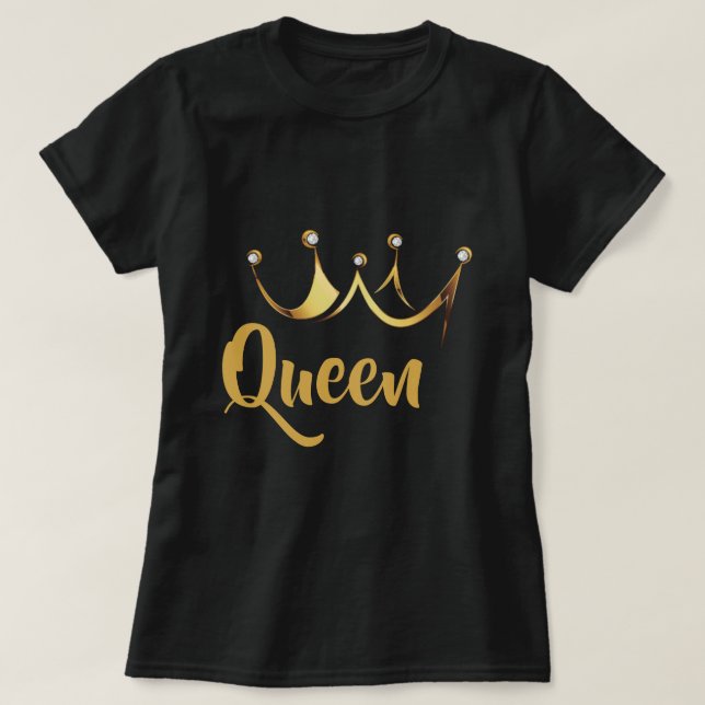 Camiseta Rainha da Coroa Dourada (Frente do Design)