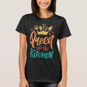 Camiseta Rainha Da Cozinha Mãe Mãe Chefe Dia Das Mães