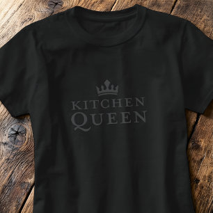 Camiseta Rainha da Cozinha Presente da Coroa do Chapéu de P