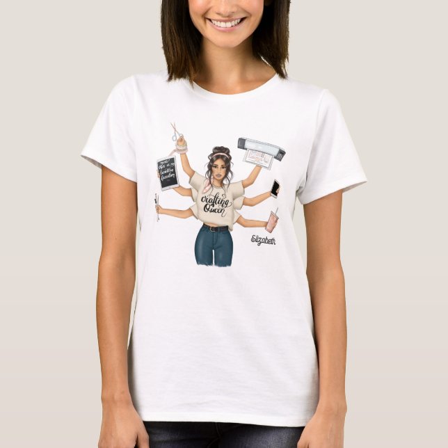 Camiseta Rainha da Criação Elegante Marca (Frente)