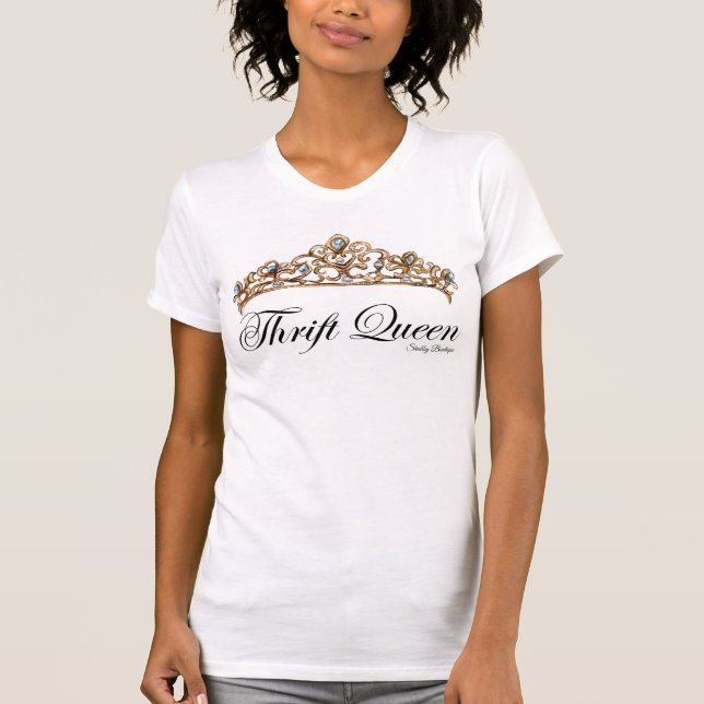 Camiseta Rainha da Economia com uma Coroa (Frente)