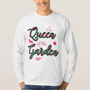 Camiseta Rainha Da Horticultura Do Jardineiro Do Jardim