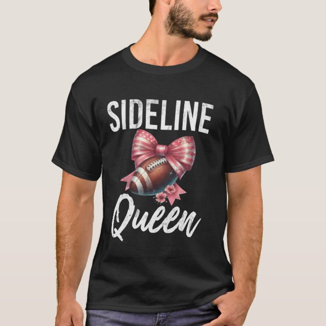 Camiseta Rainha da Lateral Mãe de Futebol Americano (Frente)