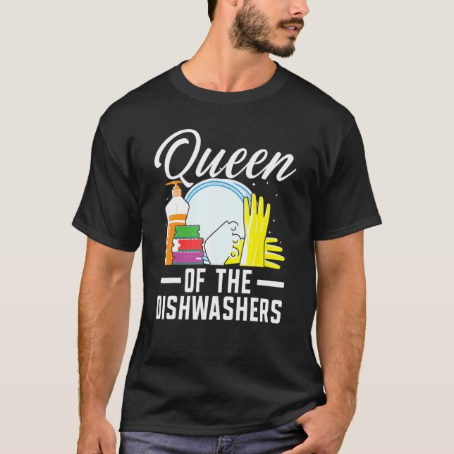 Camiseta Rainha Da Loja De Lavagem De Louça Jo (Frente)