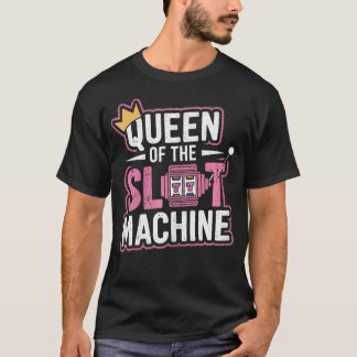 Camiseta Rainha da Máquina Caça-Níqueis Fofa Cassino Jogos