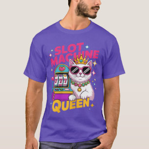 Camiseta Rainha da Máquina Caça-Níqueis Jogadora de Pôquer