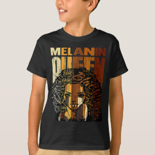 Camiseta Rainha da Melanina Mês da História Negra Afro-Afri