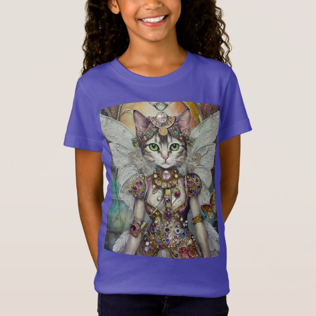 Camiseta Rainha da Neve Cat da Brigada da Asa da Borboleta (Frente)