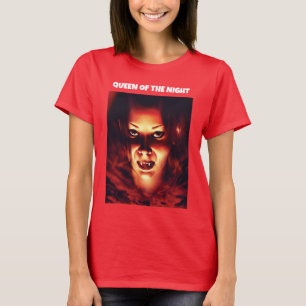 Camiseta Rainha da Noite. Mulher vampira