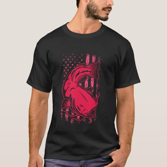 Camiseta Rainha da pesca de bagre de cabeça chata (Frente)