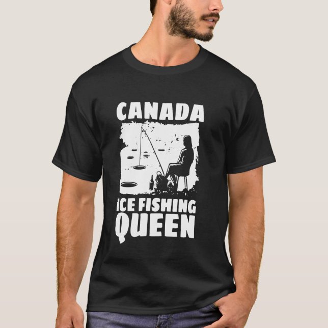 Camiseta Rainha da Pesca no Gelo do Canadá (Frente)