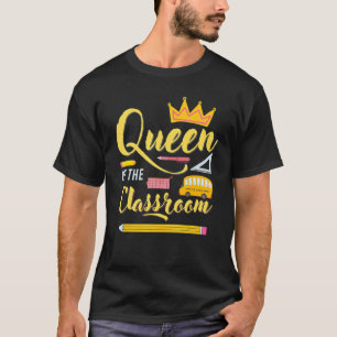 Camiseta Rainha Da Sala De Aula De Volta À Escola Para Meni
