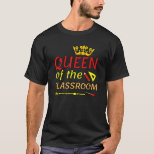 Camiseta Rainha Da Sala De Aula De Volta À Escola Para Meni