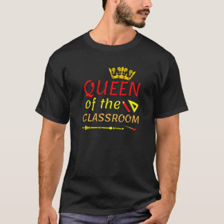 Camiseta Rainha Da Sala De Aula De Volta À Escola Para Meni
