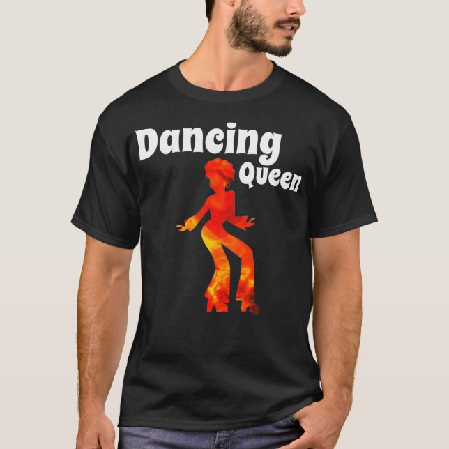 Camiseta Rainha Dançando Princesa Disco 70s 60s (Frente)