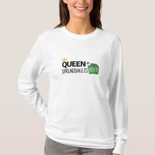 Camiseta Rainha das folhas de cálculo T-Shirt