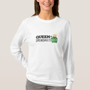 Camiseta Rainha das folhas de cálculo T-Shirt