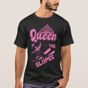 Camiseta Rainha Das Montanhas Esportivas De Inverno De Esqu