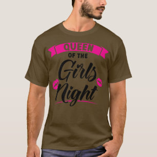 Camiseta Rainha das mulheres da festa das meninas, noiva se