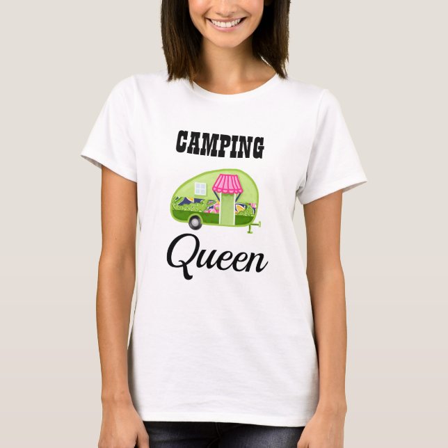 Camiseta Rainha de acampamento (Frente)