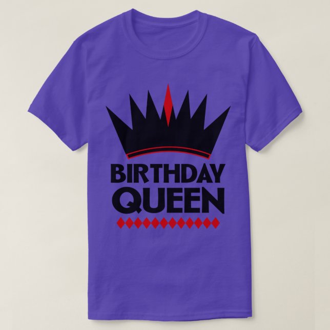 Camiseta Rainha de aniversário (Frente do Design)