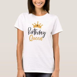 Camiseta Rainha de Aniversário Aniversário