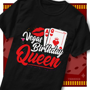 Camiseta Rainha de Aniversário de Vegas, Grupo de Garotas d