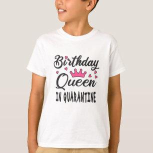 Camiseta Rainha de aniversário em quarentena