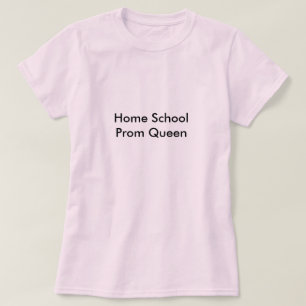Camiseta Rainha de baile de formatura Home da escola
