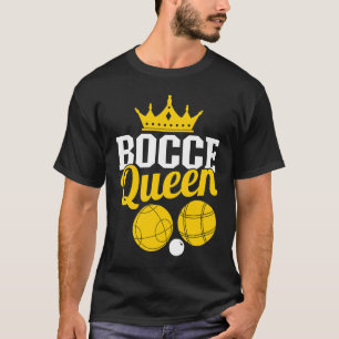 Camiseta Rainha de Bocce Jogadora de Boccia Bolas