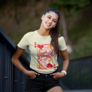 Camiseta Rainha de Copas Gráfica