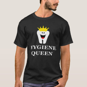 Camiseta Rainha de Higiene T- Dentista Higienista Dental da