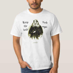 Camiseta Rainha de Mary do t-shirt escocês escocês da