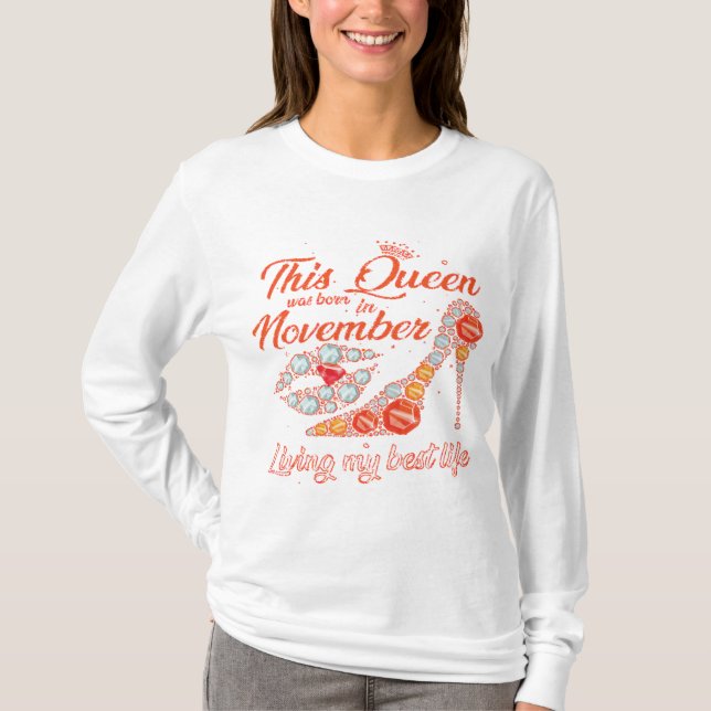 Camiseta Rainha de novembro (Frente)