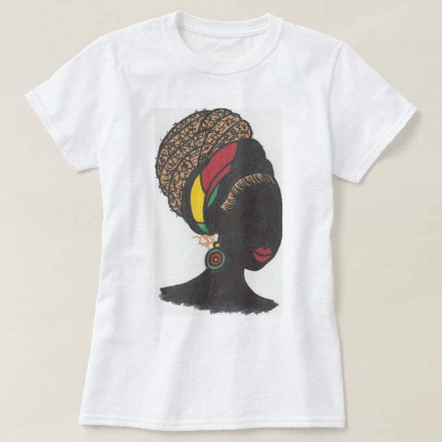 Camiseta Rainha de Nubian (Frente do Design)