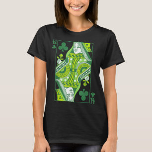 Camiseta Rainha de paus cartão dia de são patrício botânico