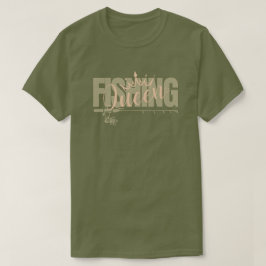 Camiseta Rainha de pesca | militar - rosa