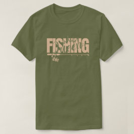 Camiseta Rainha de pesca | rosa militar