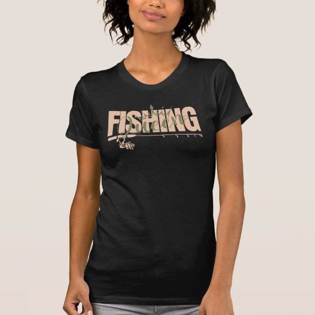 Camiseta Rainha de pesca | rosa militar (Frente)