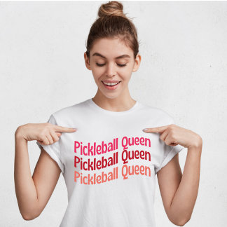Camiseta Rainha de Picleball para Lover de Pickleb