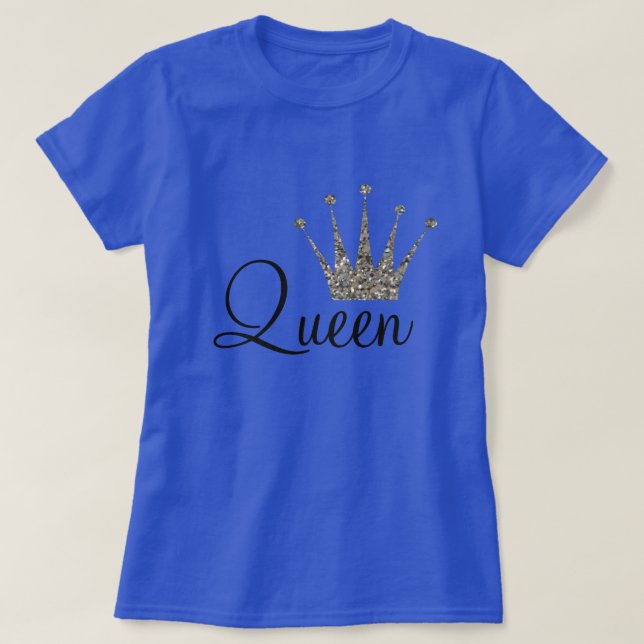 Camiseta Rainha de prata do brilho (Frente do Design)