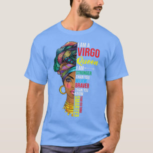 Camiseta Rainha de Virgem, sou mais forte aniversário para 