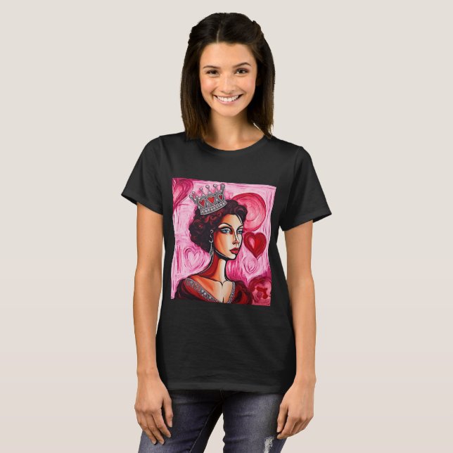 Camiseta Rainha dia de os namorados (Frente Completa)