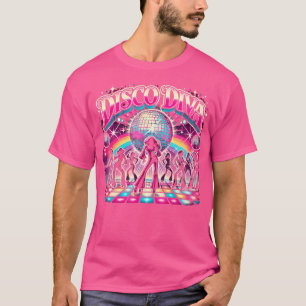 Camiseta Rainha Disco Diva Bola de Disco Dança dos Anos 70