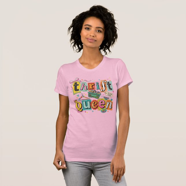 Camiseta Rainha Divertida e Fofa das Brechós (Frente Completa)