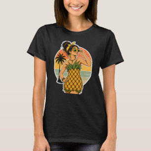 Camiseta Rainha do Abacate Vibes Tropicais de Verão Retrô