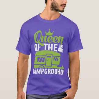 Camiseta Rainha do Acampamento Amante do Acampamento Divers