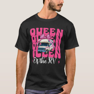Camiseta Rainha do Acampamento de Rv Camper Casa Móvel Garo