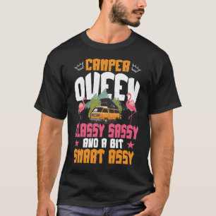 Camiseta Rainha do Acampamento Elegante Sassy Inteligente D